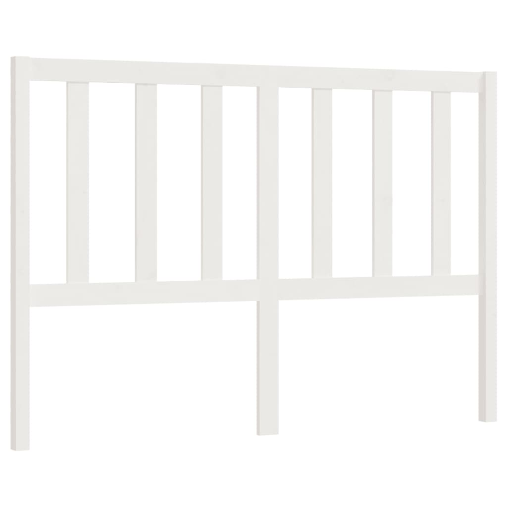 Hoofdbord 156X4X100 Cm Massief Grenenhout Wit