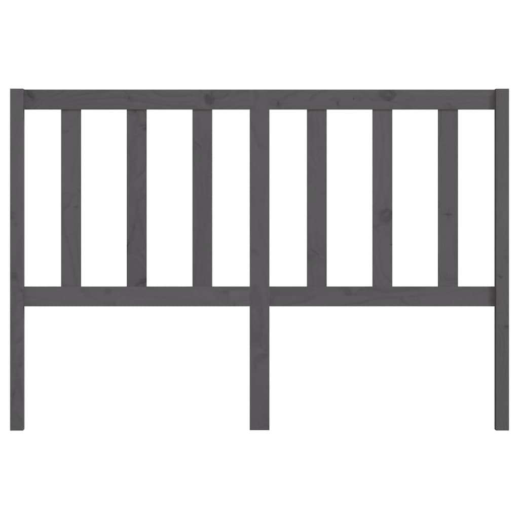 Hoofdbord 166X4X100 Cm Massief Grenenhout Grijs