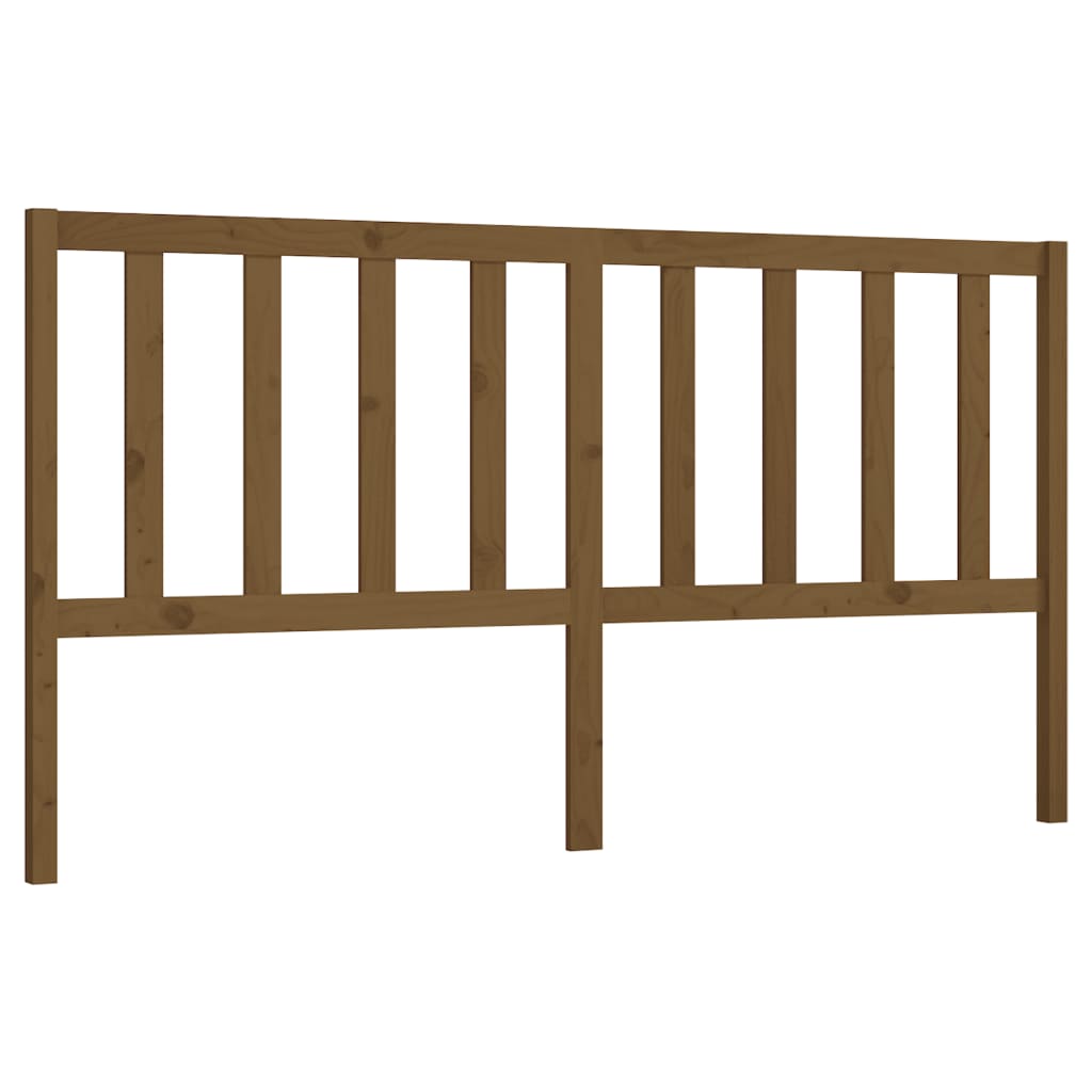 Hoofdbord 206X4X100 Cm Massief Grenenhout Honingbruin