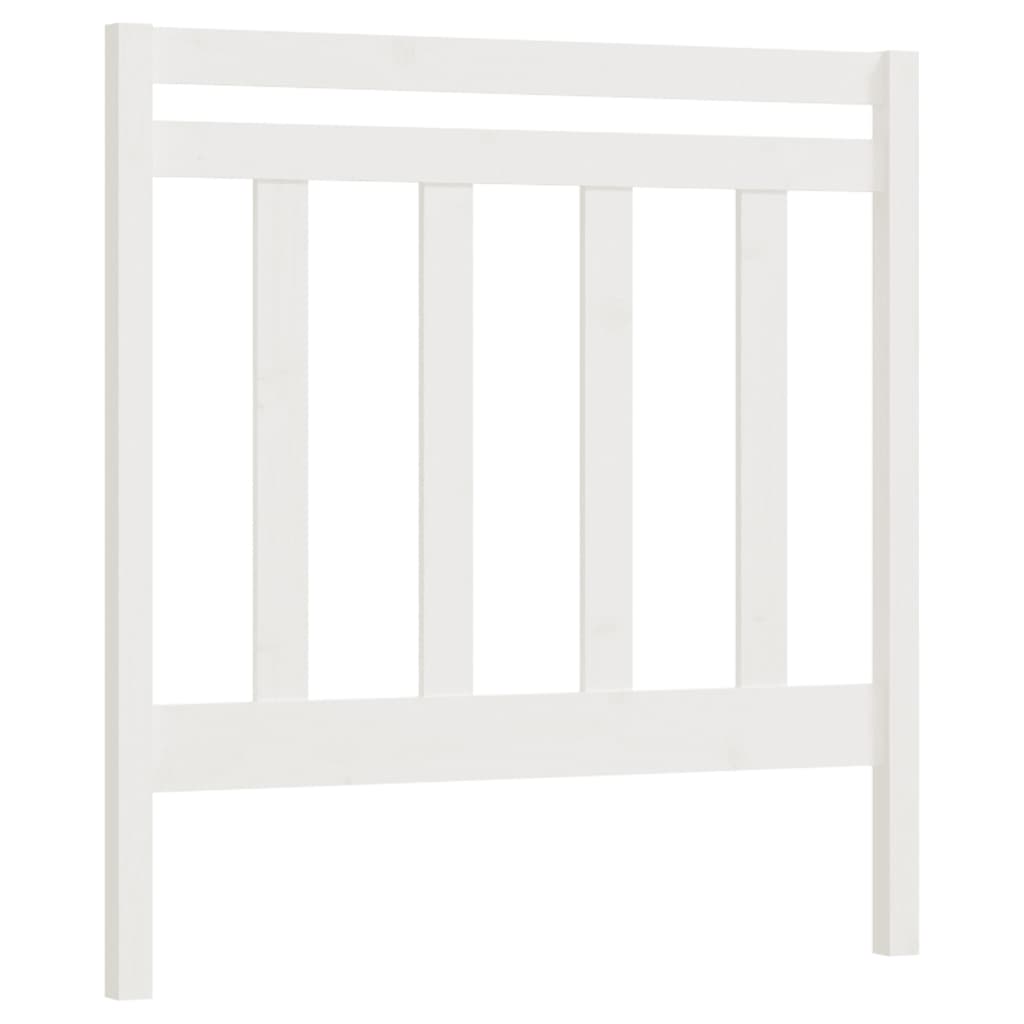 Hoofdbord 81X4X100 Cm Massief Grenenhout Wit