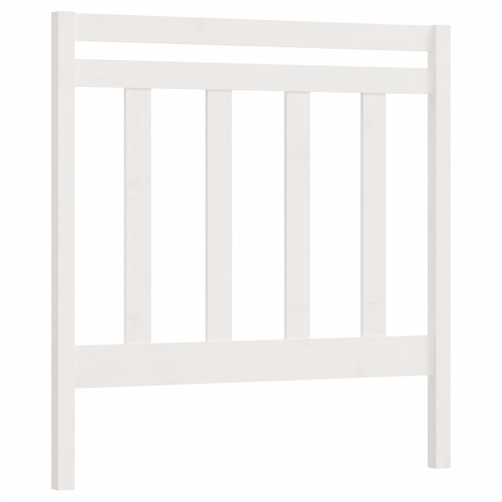 Hoofdbord 96X4X100 Cm Massief Grenenhout Wit
