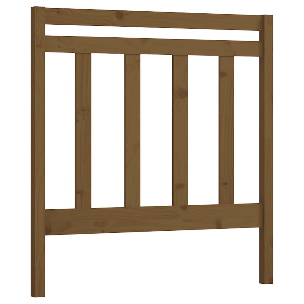 Hoofdbord 106X4X100 Cm Massief Grenenhout Honingbruin
