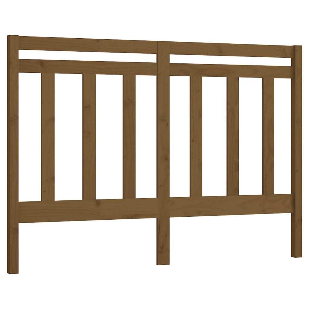 Hoofdbord 141X4X100 Cm Massief Grenenhout Honingbruin