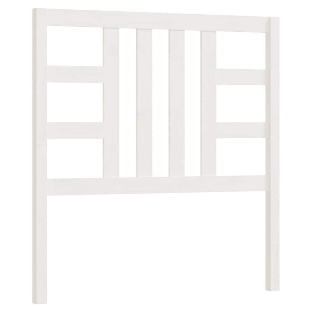 Hoofdbord 81X4X100 Cm Massief Grenenhout Wit