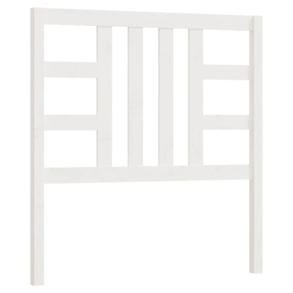 Hoofdbord 96X4X100 Cm Massief Grenenhout Wit
