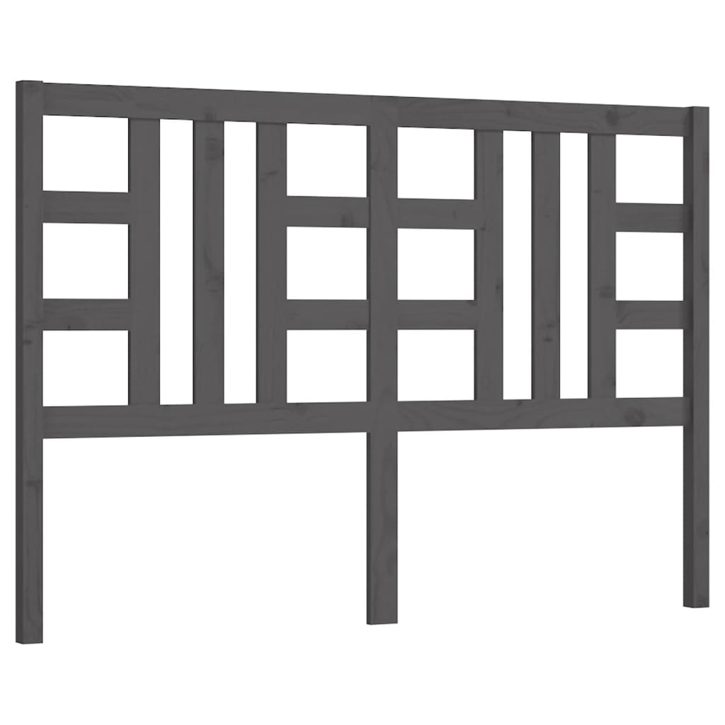 Hoofdbord 156X4X100 Cm Massief Grenenhout Grijs