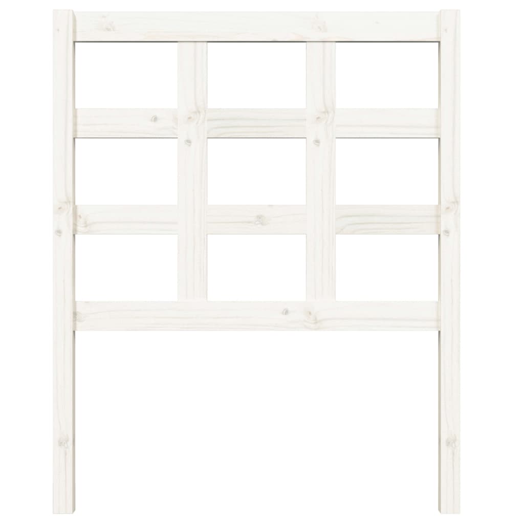 Hoofdbord 80,5X4X100 Cm Massief Grenenhout Wit