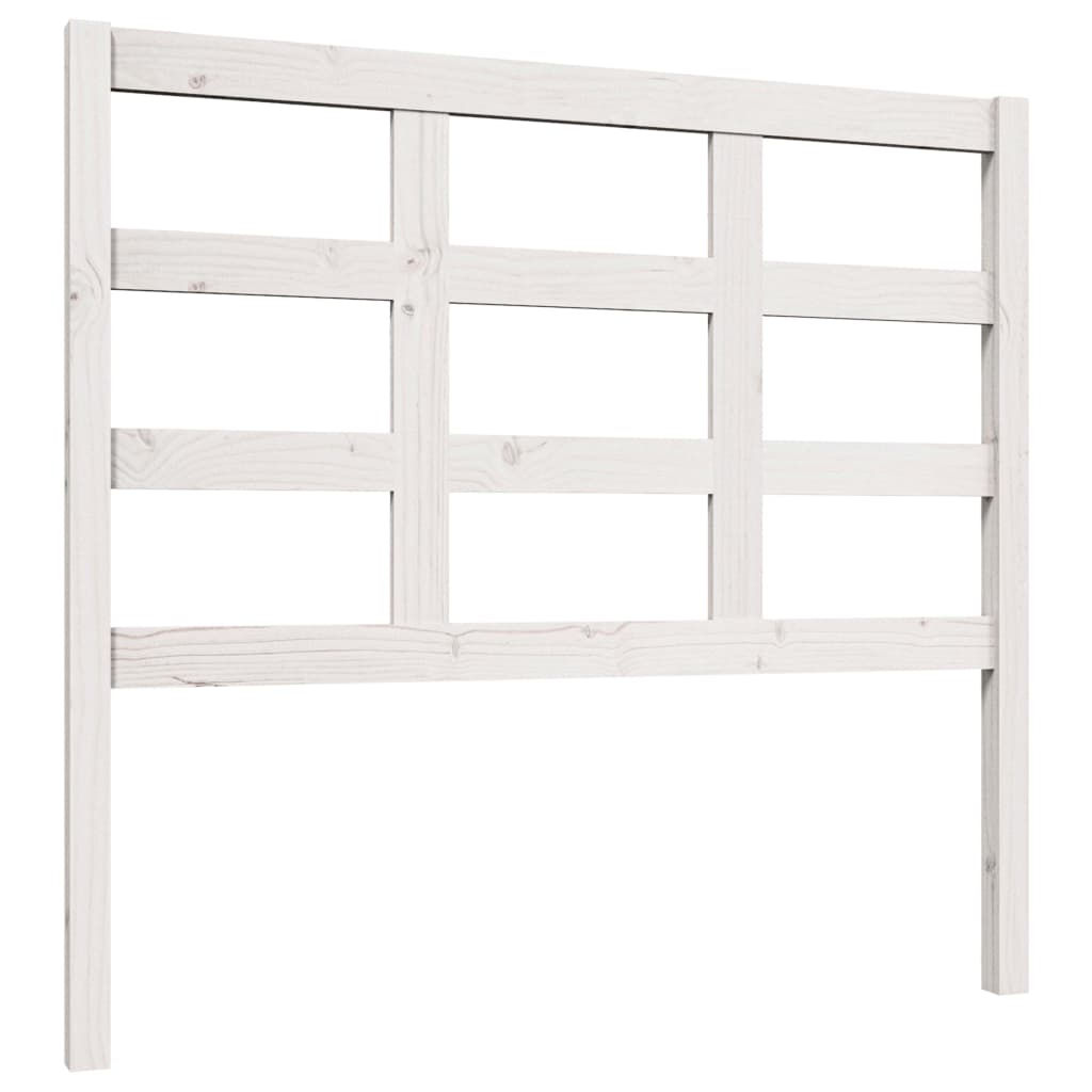 Hoofdbord 105,5X4X100 Cm Massief Grenenhout Wit