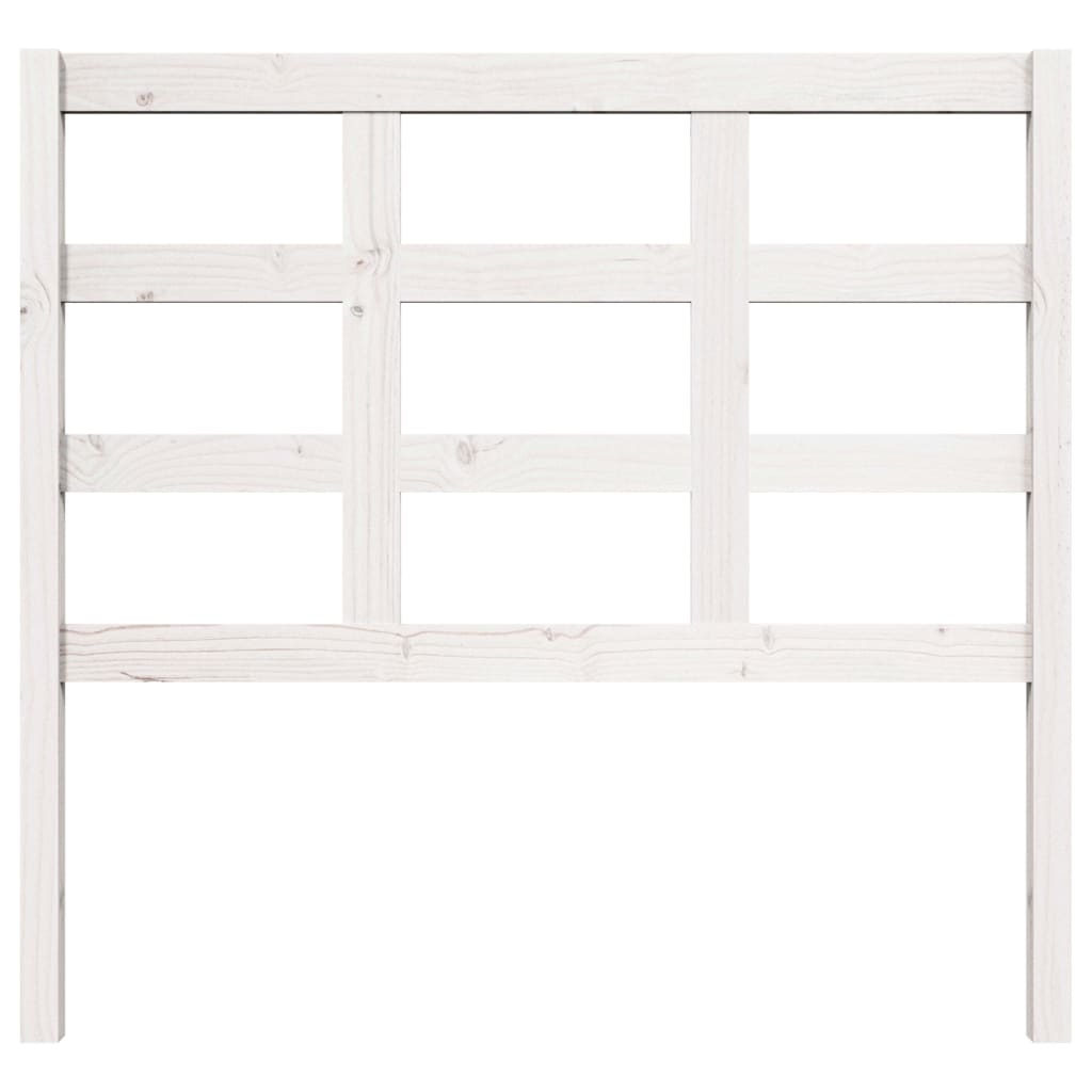 Hoofdbord 105,5X4X100 Cm Massief Grenenhout Wit