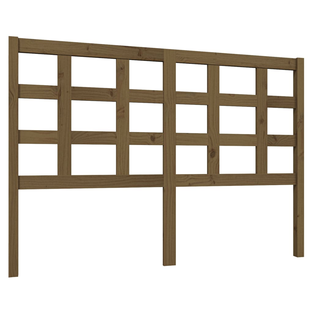 Hoofdbord 140,5X4X100 Cm Massief Grenenhout Honingbruin