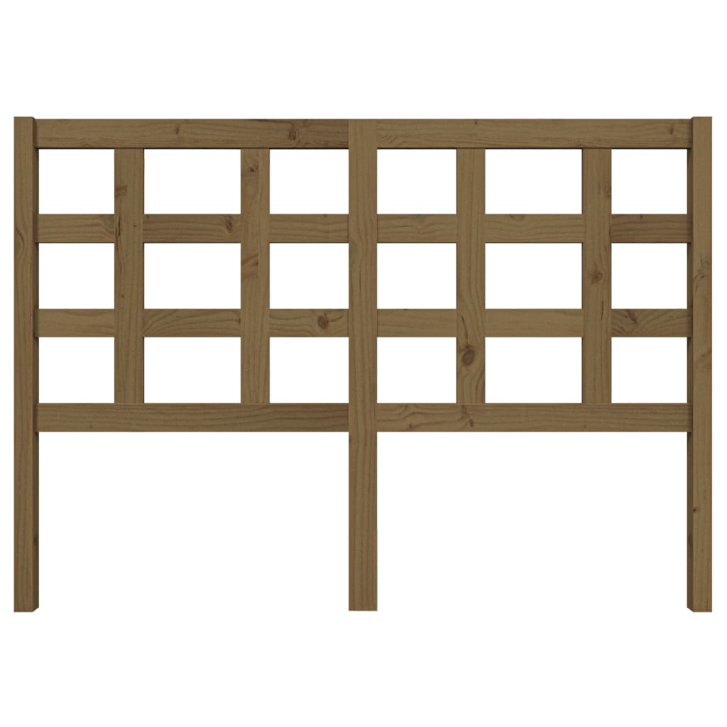 Hoofdbord 140,5X4X100 Cm Massief Grenenhout Honingbruin