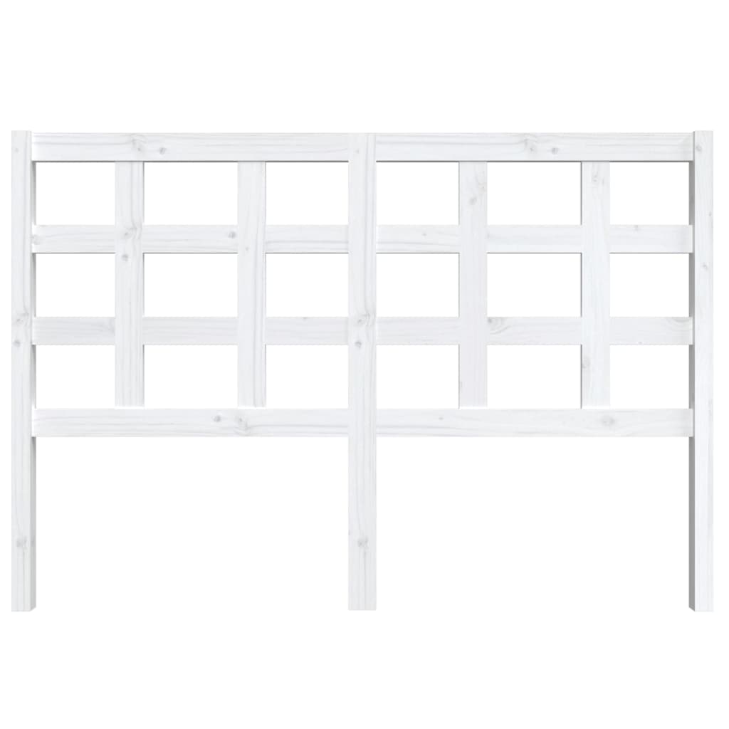 Hoofdbord 145,5X4X100 Cm Massief Grenenhout Wit