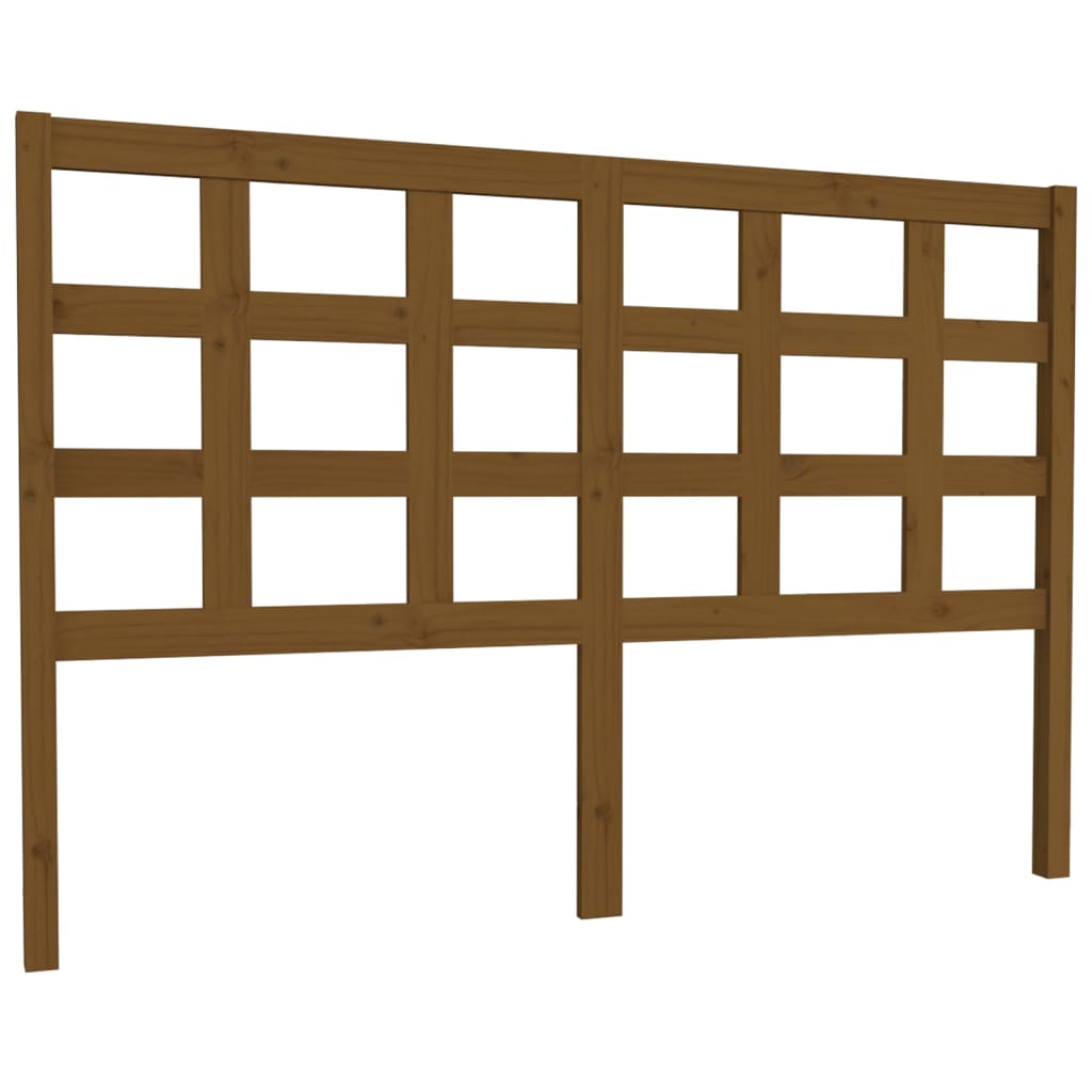 Hoofdbord 145,5X4X100 Cm Massief Grenenhout Honingbruin