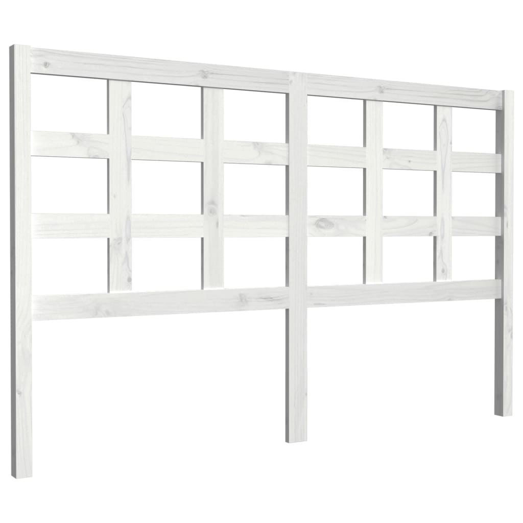Hoofdbord 156X4X100 Cm Massief Grenenhout Wit