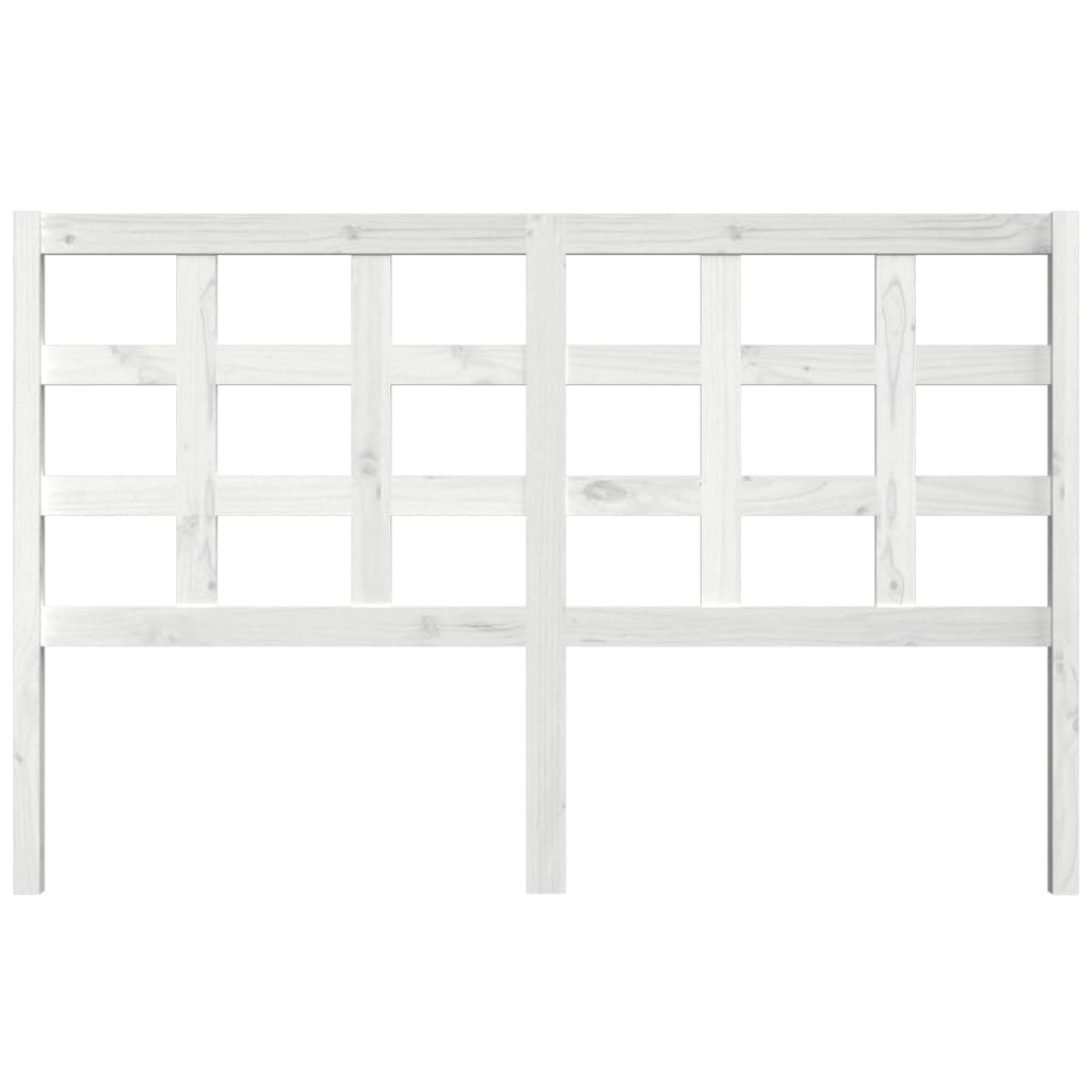 Hoofdbord 156X4X100 Cm Massief Grenenhout Wit
