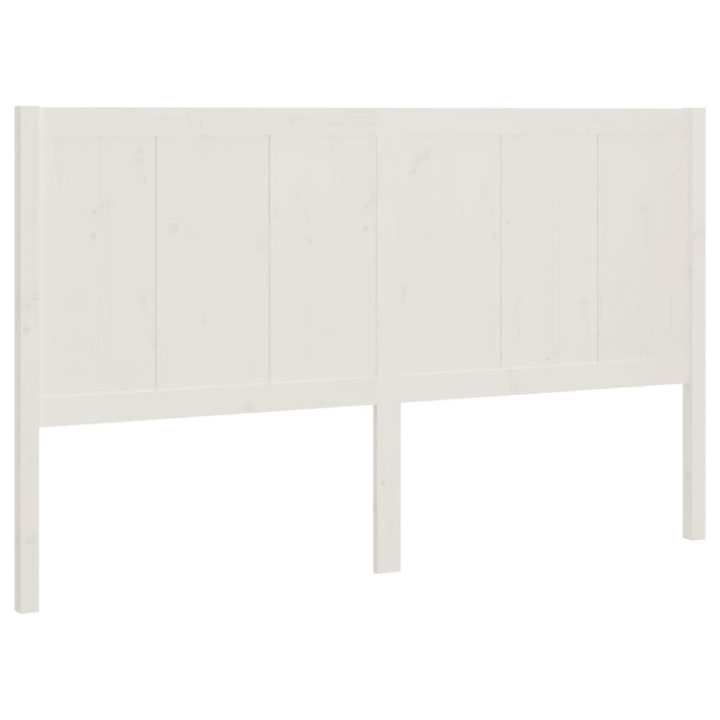 Hoofdbord 140,5X4X100 Cm Massief Grenenhout Wit