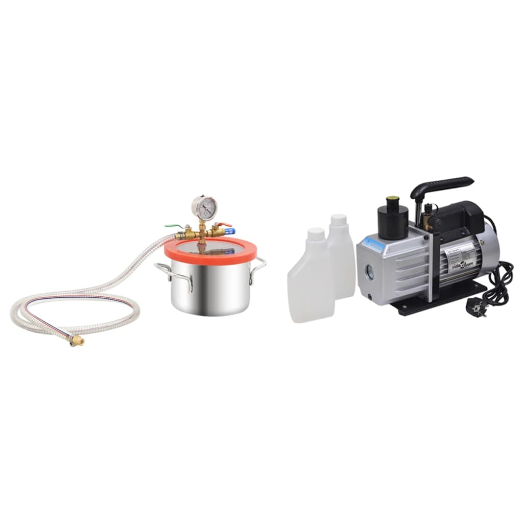 Vacuümkamer Met 2-Traps Pomp 3,7 L