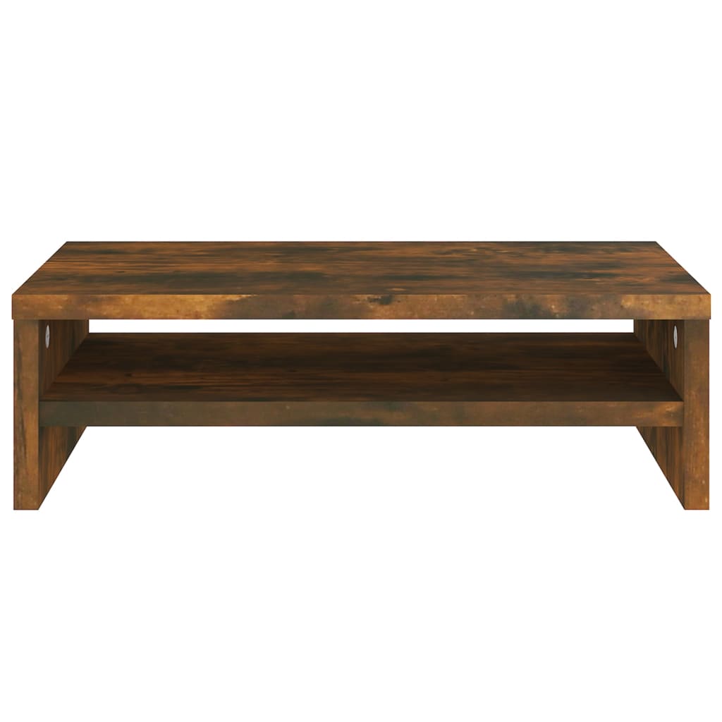 Monitorstandaard 42X24X13 Cm Bewerkt Hout Gerookt Eikenkleurig