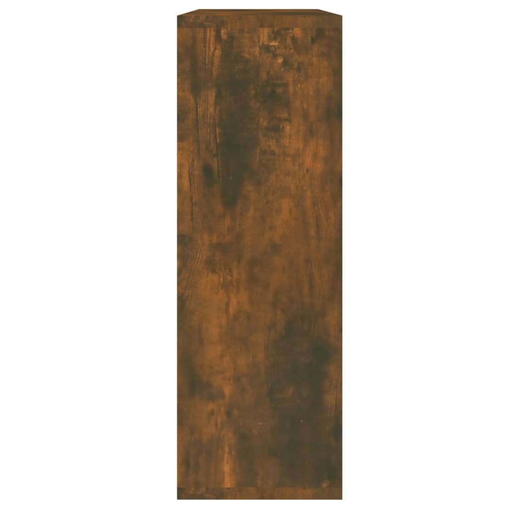 Wandschap 104X20X58,5 Cm Bewerkt Hout Gerookt Eikenkleurig