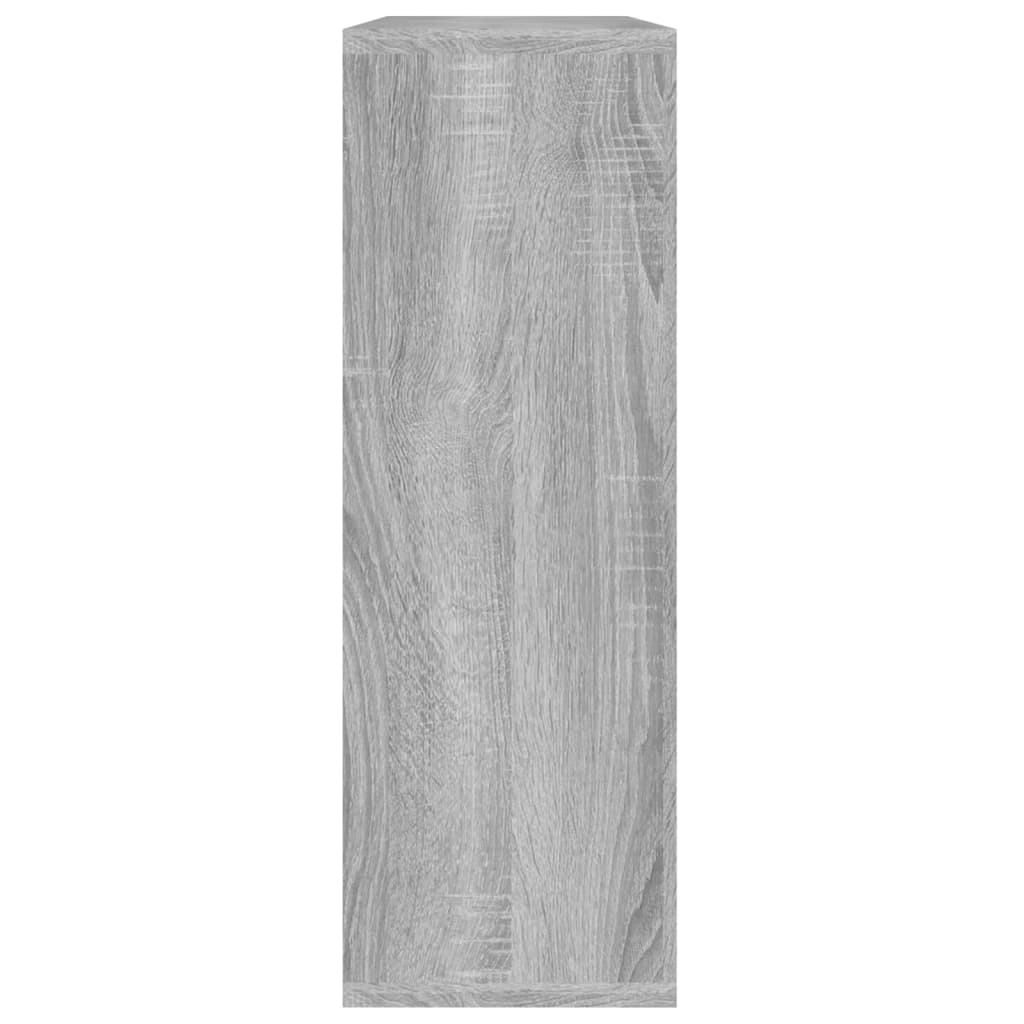 Wandschap 104X20X58,5 Cm Bewerkt Hout Grijs Sonoma Eikenkleurig