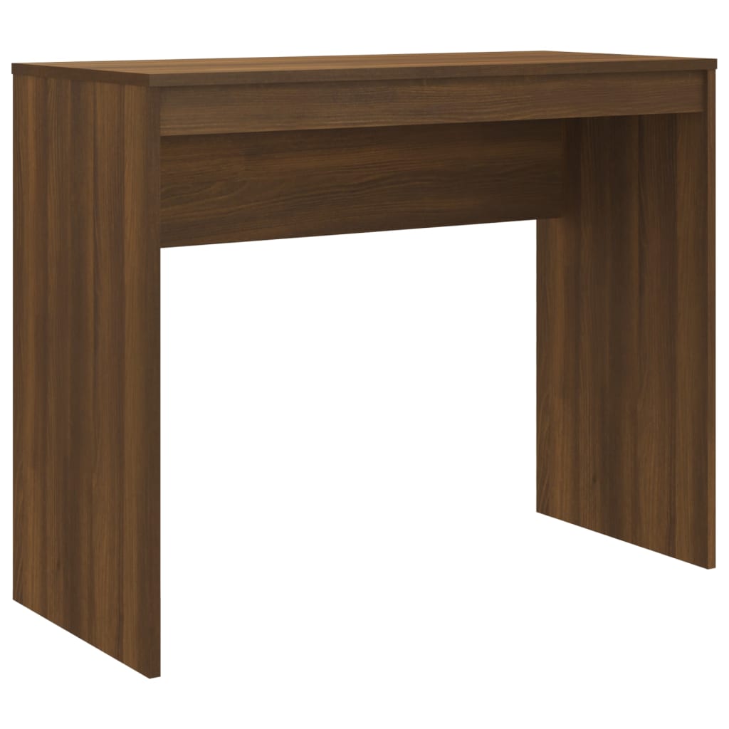 Bureau 90X40X72 Cm Bewerkt Hout Bruineikenkleurig