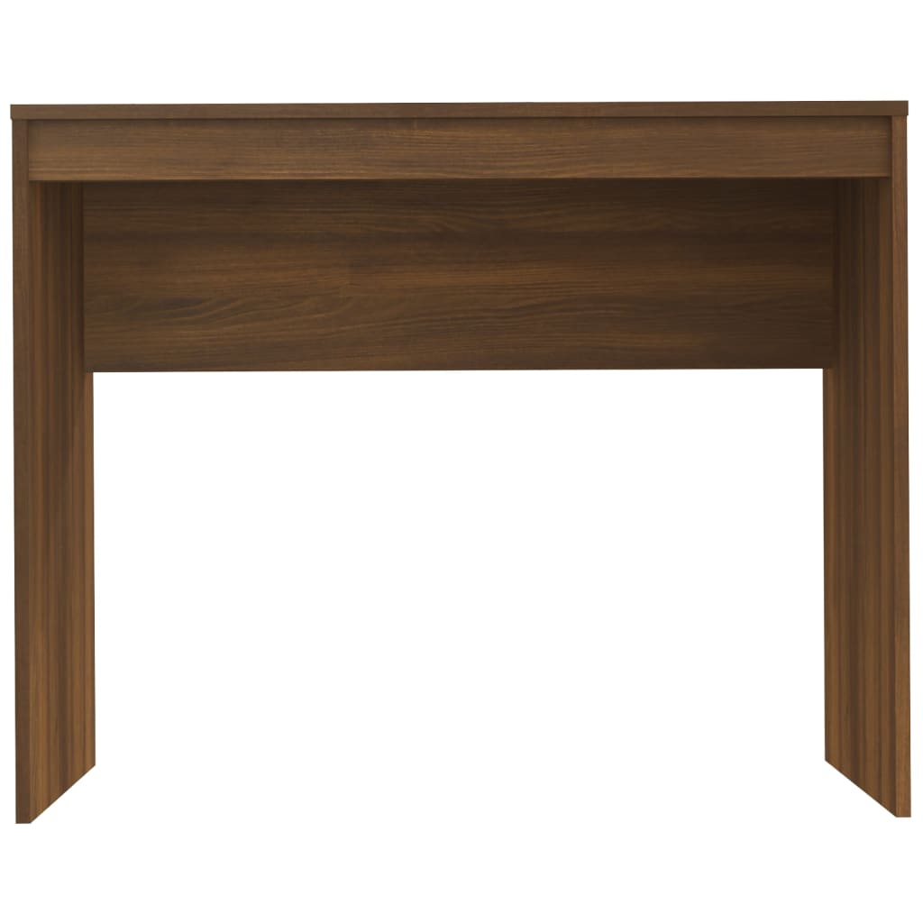 Bureau 90X40X72 Cm Bewerkt Hout Bruineikenkleurig