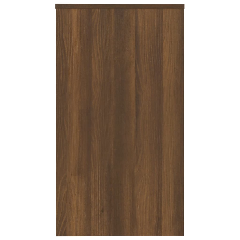 Bureau 90X40X72 Cm Bewerkt Hout Bruineikenkleurig