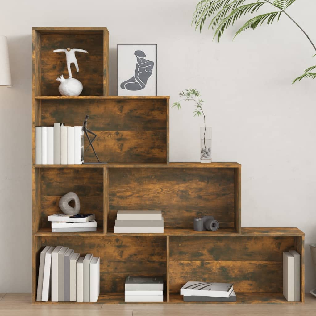 Boekenkast 155X24X160 Cm Gerookt Eikenkleurig