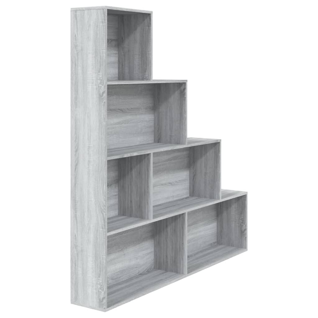Boekenkast 155X24X160 Cm Grijs Sonoma Eikenkleurig