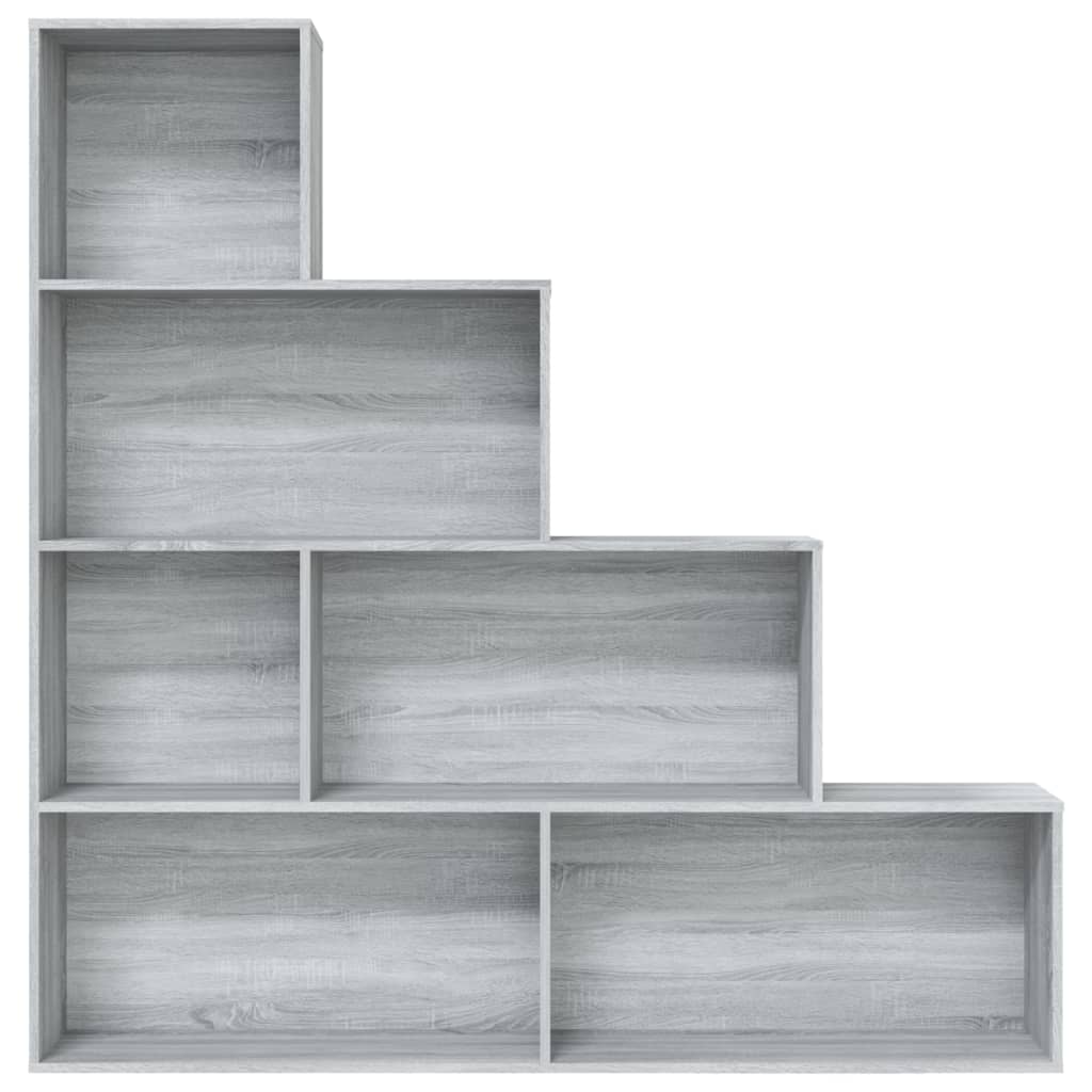 Boekenkast 155X24X160 Cm Grijs Sonoma Eikenkleurig