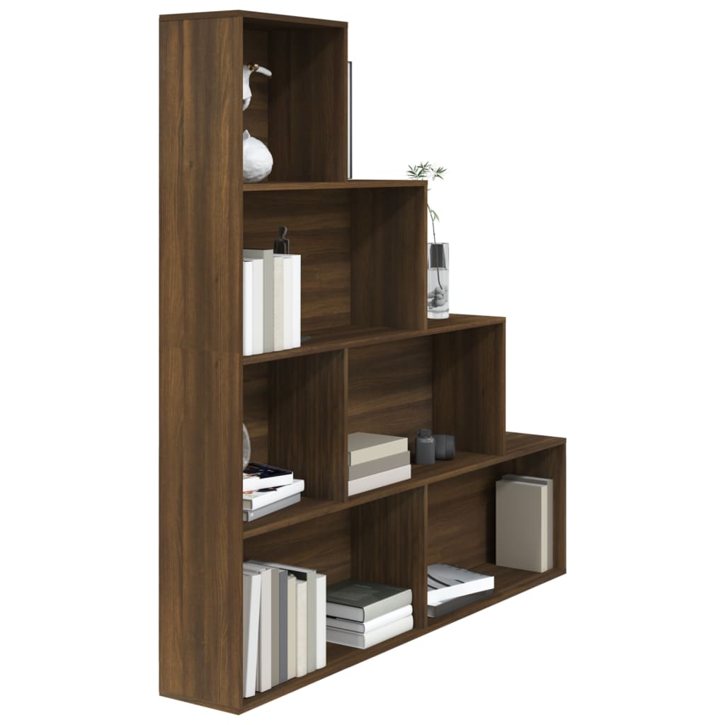 Boekenkast 155X24X160 Cm Bruineikenkleurig
