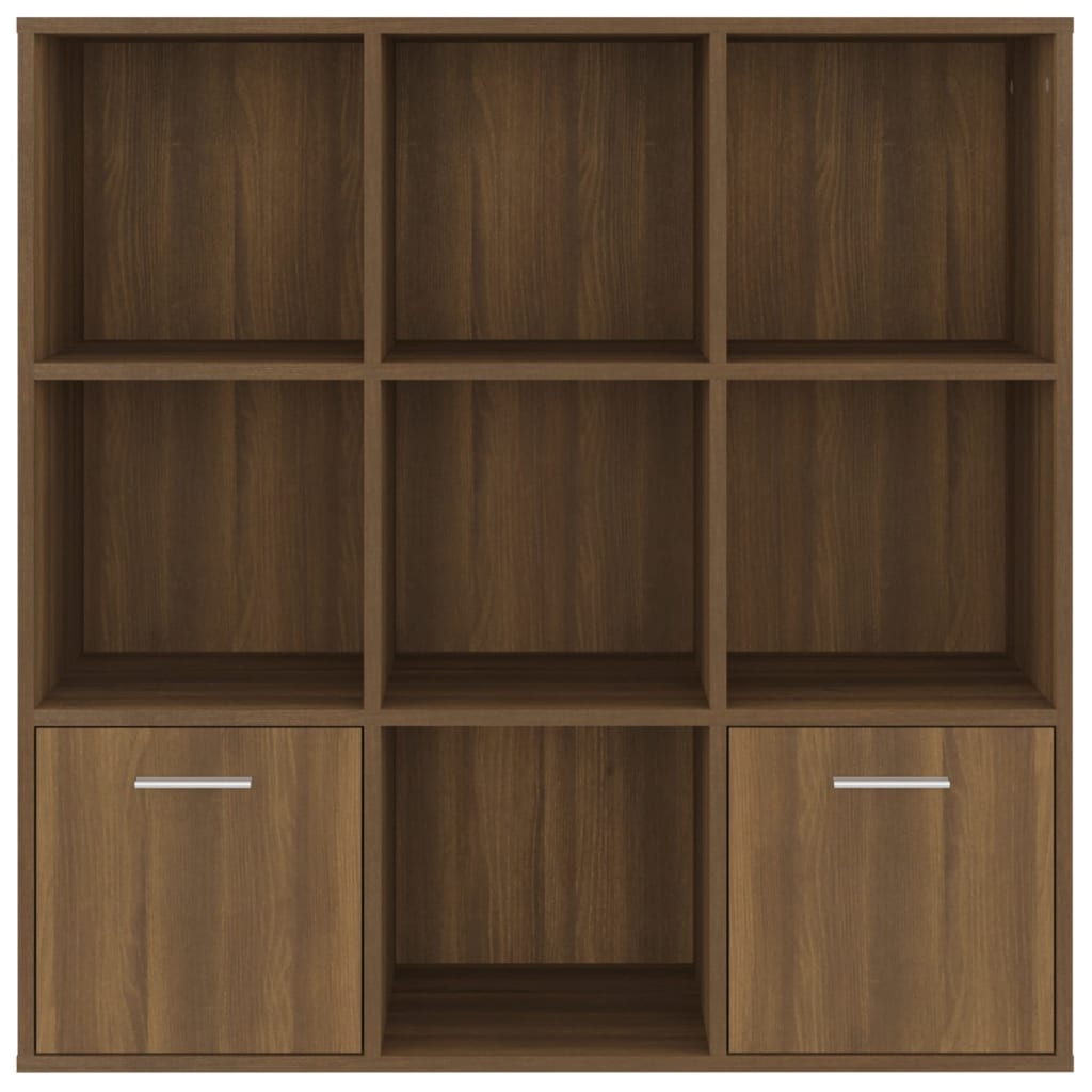 Boekenkast 98X30X98 Cm Bruineikenkleurig