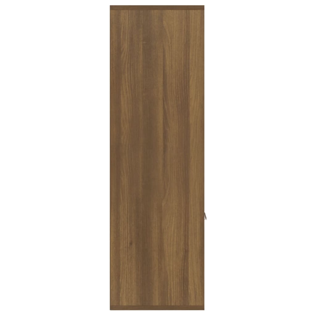 Boekenkast 98X30X98 Cm Bruineikenkleurig
