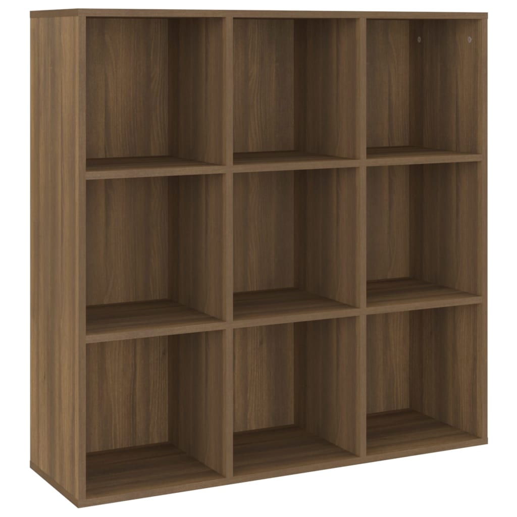 Boekenkast 98X30X98 Cm Bruineikenkleurig