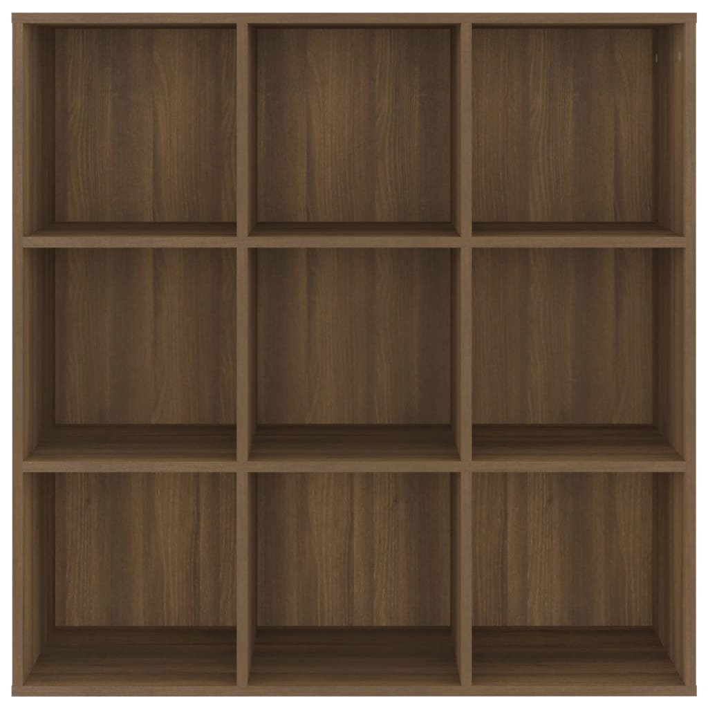 Boekenkast 98X30X98 Cm Bruineikenkleurig