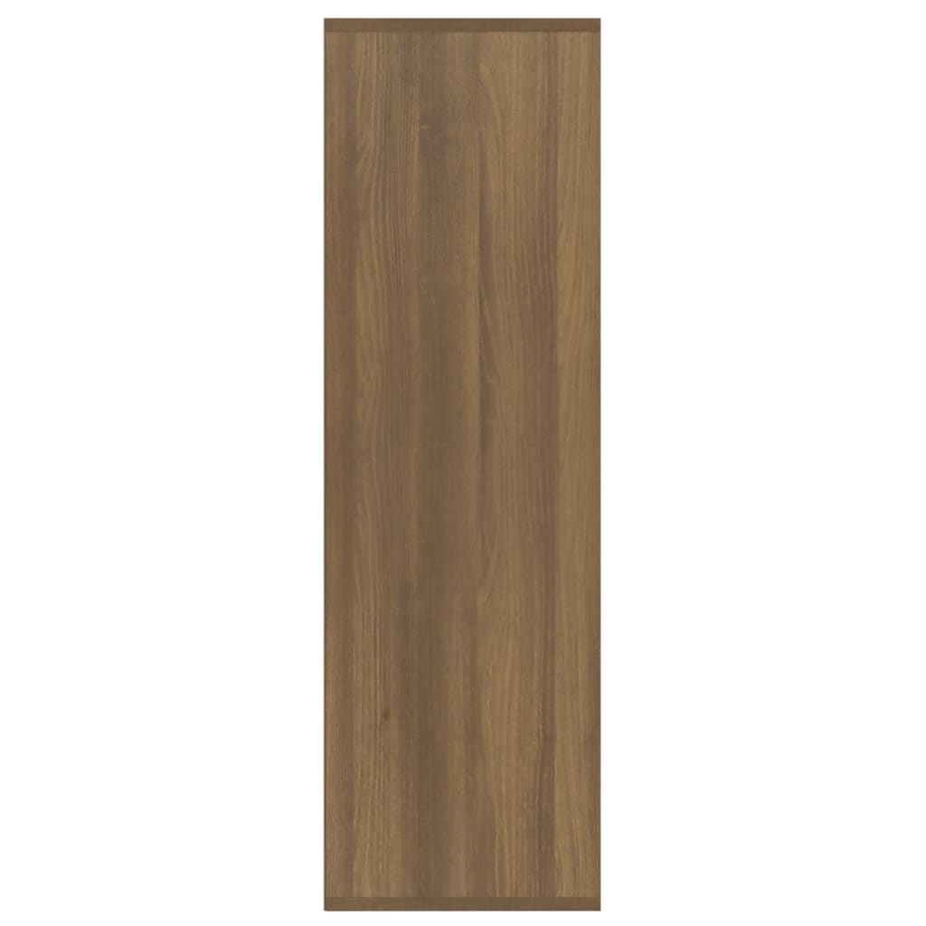 Boekenkast 98X30X98 Cm Bruineikenkleurig