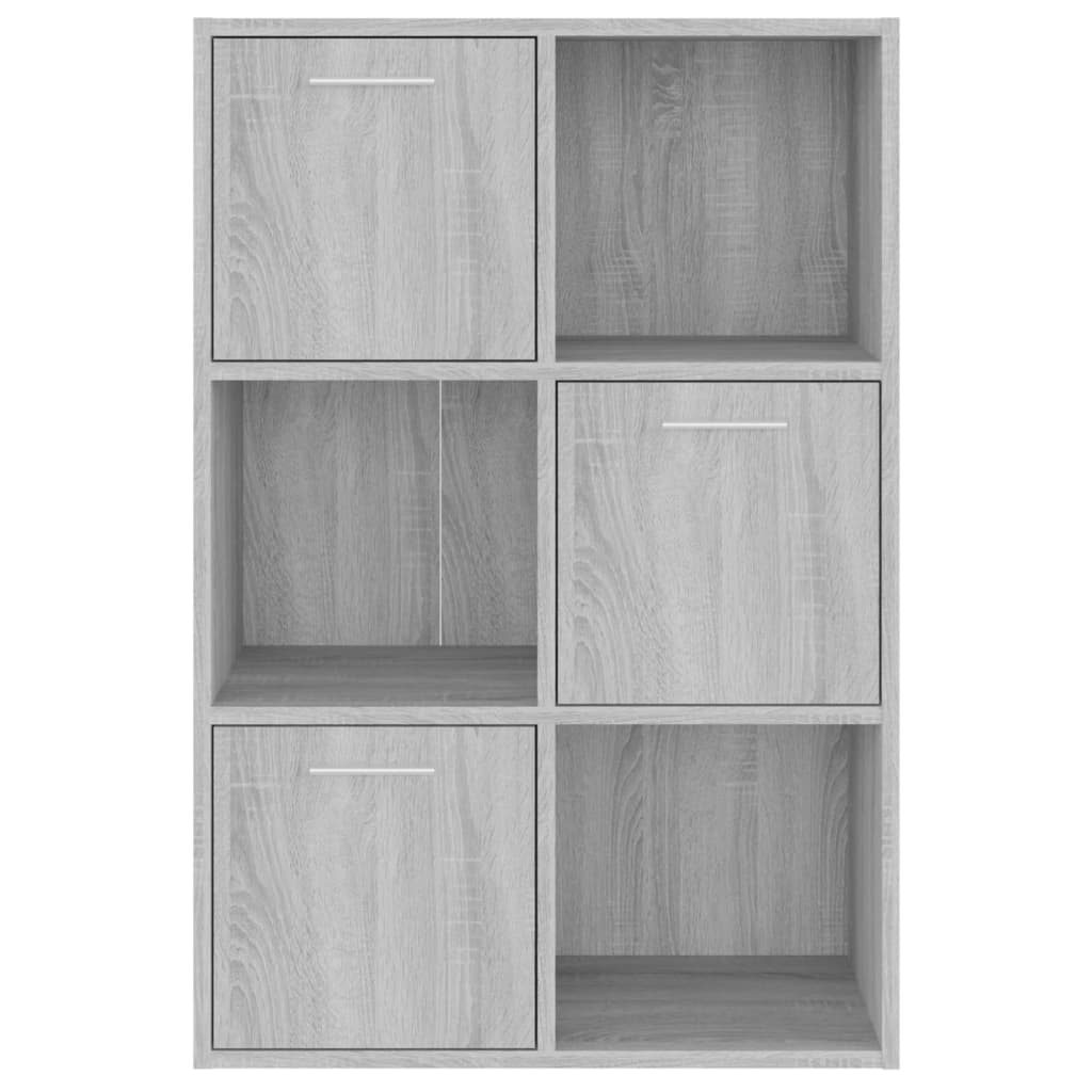 Opbergkast 60X29,5X90 Cm Grijs Sonoma Eikenkleurig