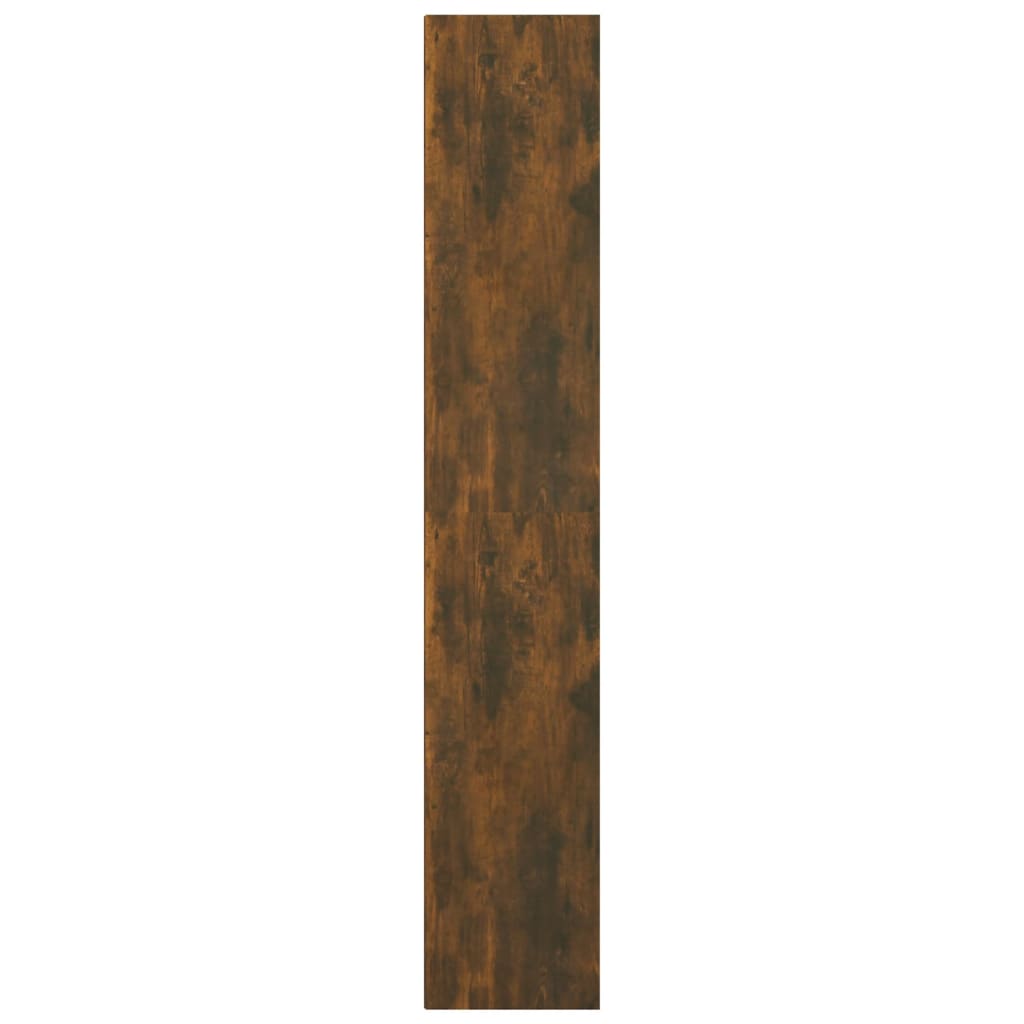 Boekenkast 36X30X171 Cm Bewerkt Hout Gerookt Eikenkleurig