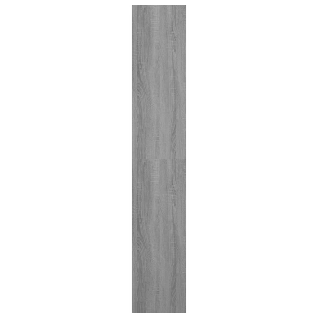 Boekenkast 36X30X171 Cm Bewerkt Hout Grijs Sonoma Eikenkleurig