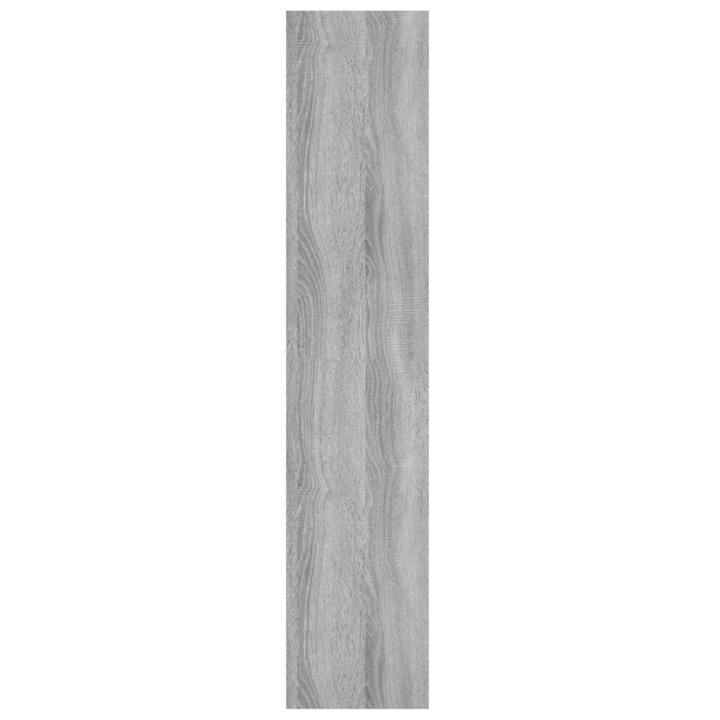 Wandschap 90X16X78 Cm Bewerkt Hout Grijs Sonoma Eikenkleurig