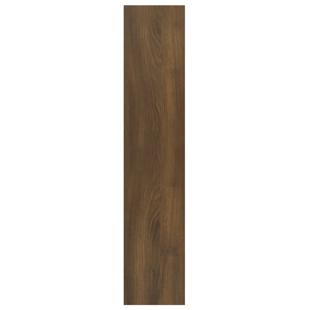 Wandschap 90X16X78 Cm Bewerkt Hout Bruineikenkleurig