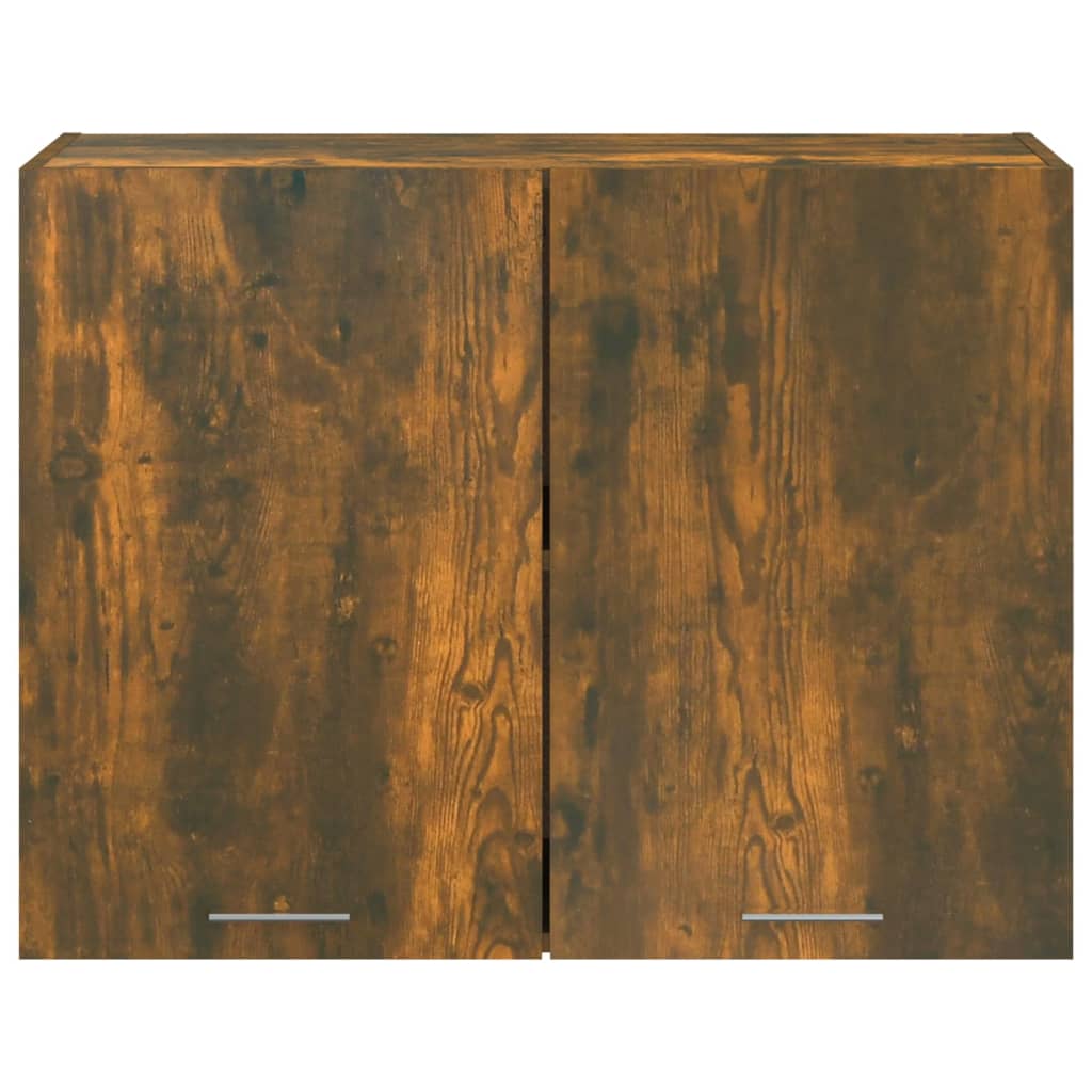 Wandkast Hangend 80X31X60 Cm Bewerkt Hout Gerookt Eikenkleurig