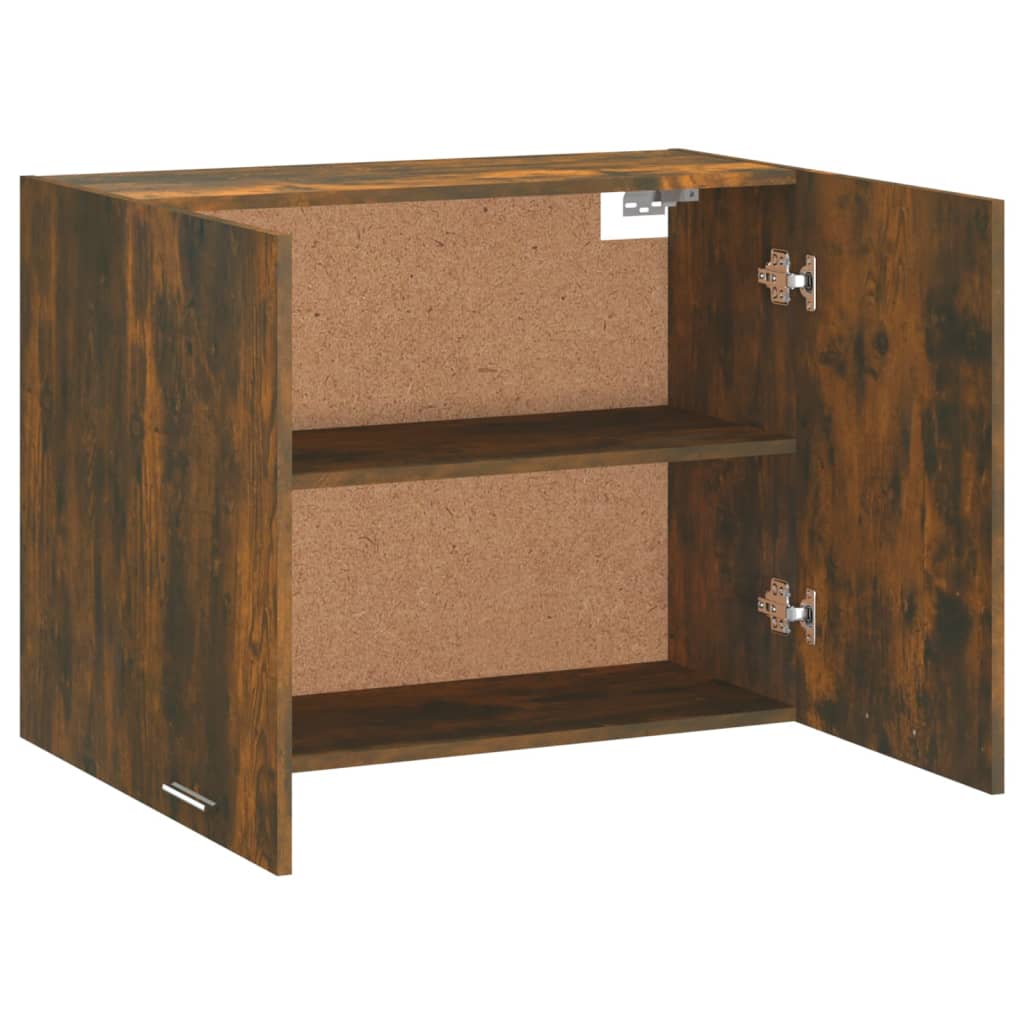 Wandkast Hangend 80X31X60 Cm Bewerkt Hout Gerookt Eikenkleurig