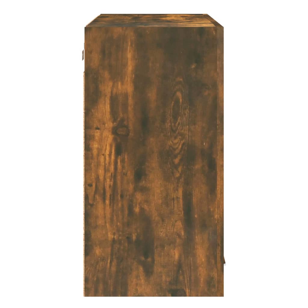 Wandkast Hangend 80X31X60 Cm Bewerkt Hout Gerookt Eikenkleurig