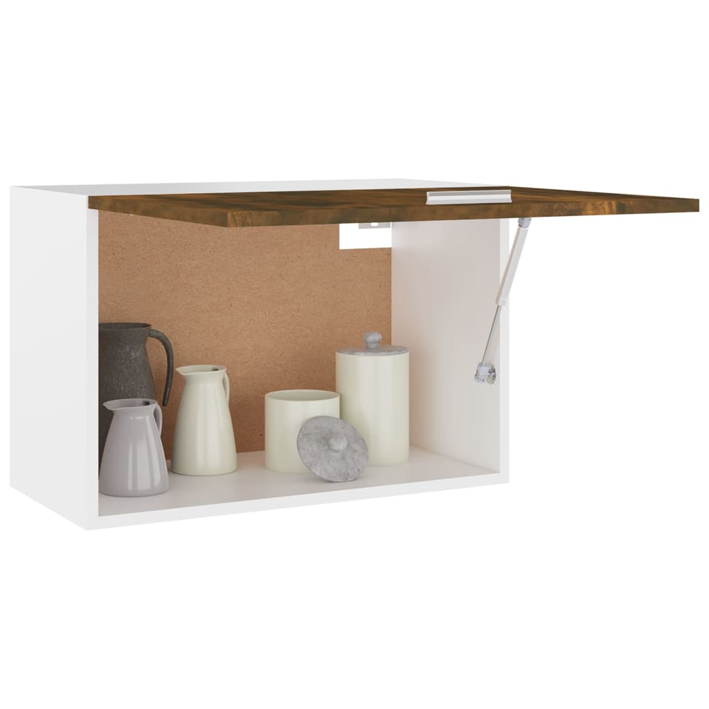 Wandkast Hangend 60X31X40 Cm Bewerkt Hout Gerookt Eikenkleurig