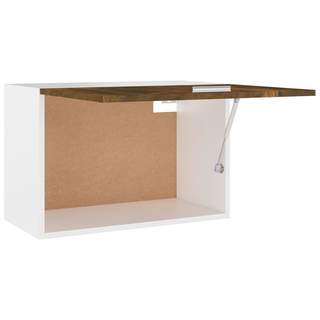 Wandkast Hangend 60X31X40 Cm Bewerkt Hout Gerookt Eikenkleurig