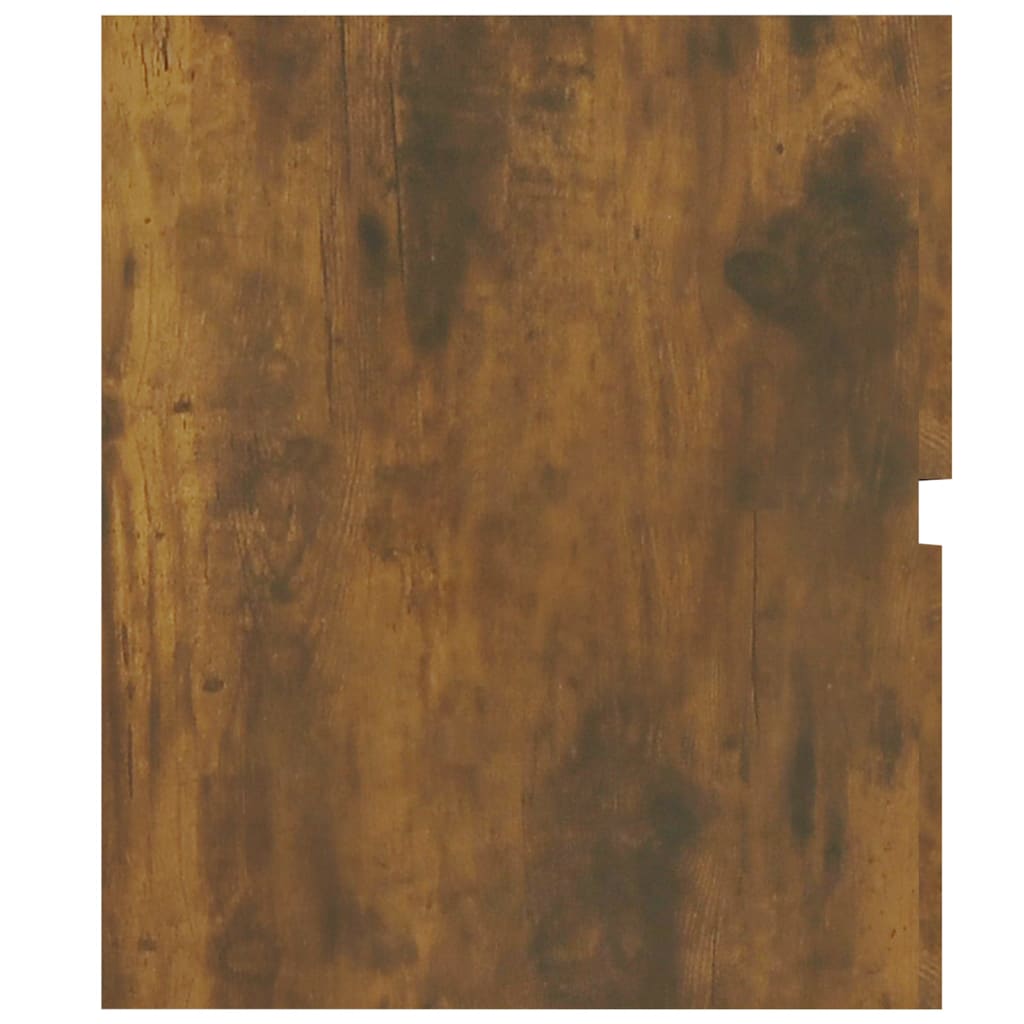 Wastafelkast 80X38,5X45 Cm Bewerkt Hout Gerookt Eikenkleurig