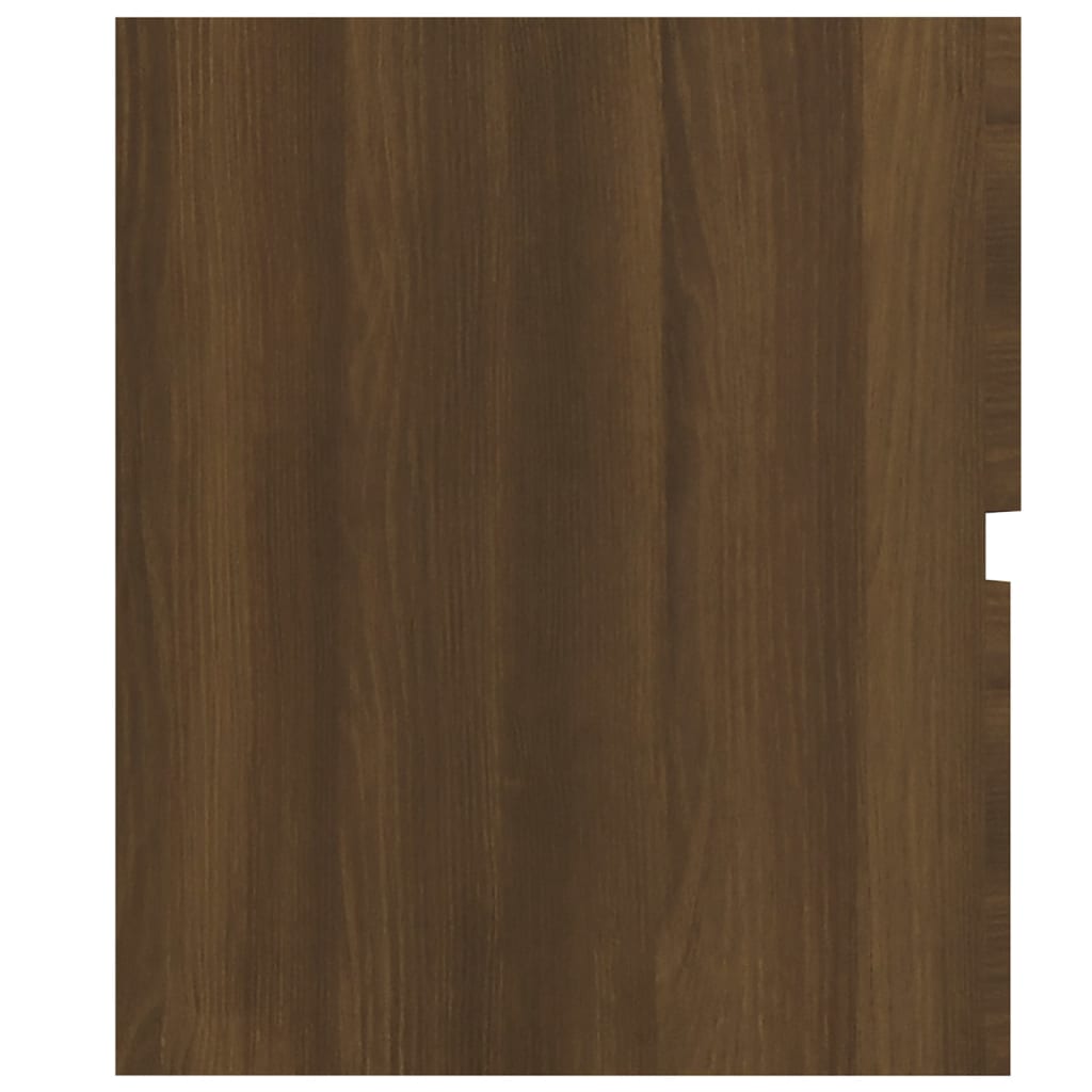 Wastafelkast 80X38,5X45 Cm Bewerkt Hout Bruineikenkleurig