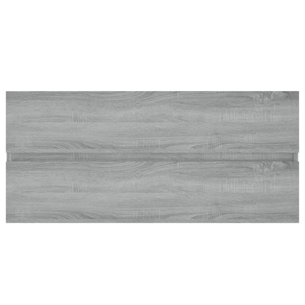 Wastafelkast 100X38,5X45 Cm Bewerkt Hout Grijs Sonoma Eiken