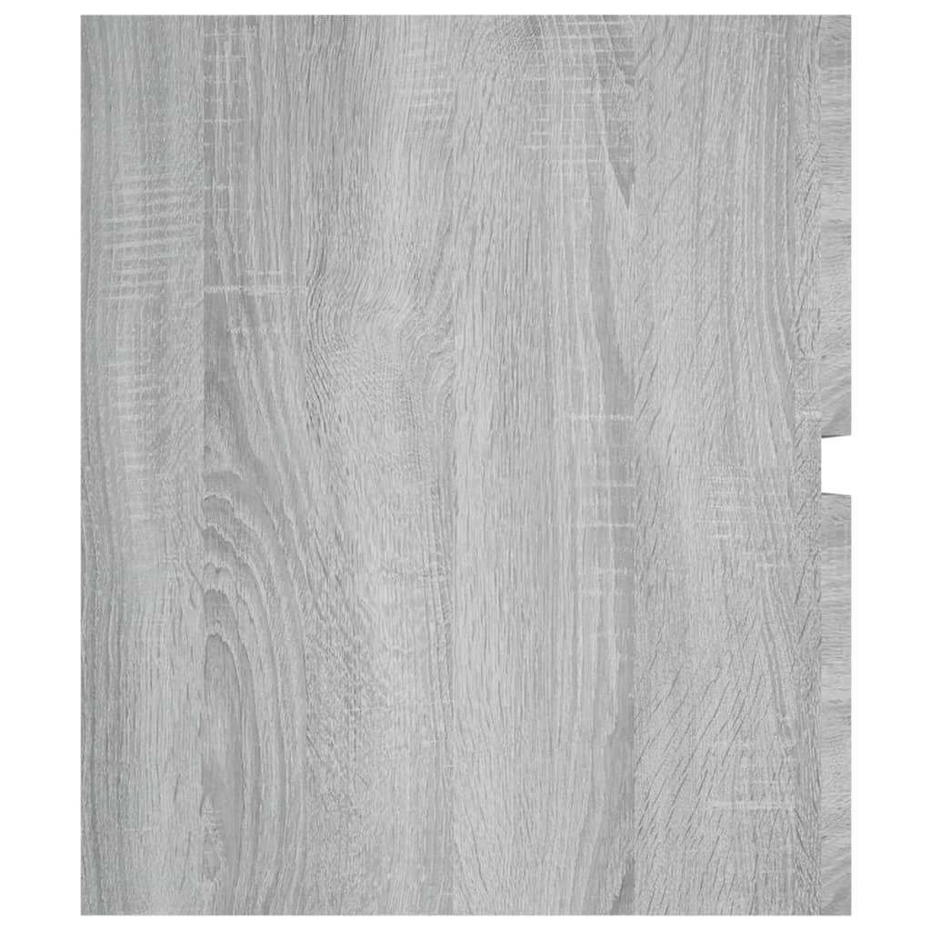 Wastafelkast 100X38,5X45 Cm Bewerkt Hout Grijs Sonoma Eiken